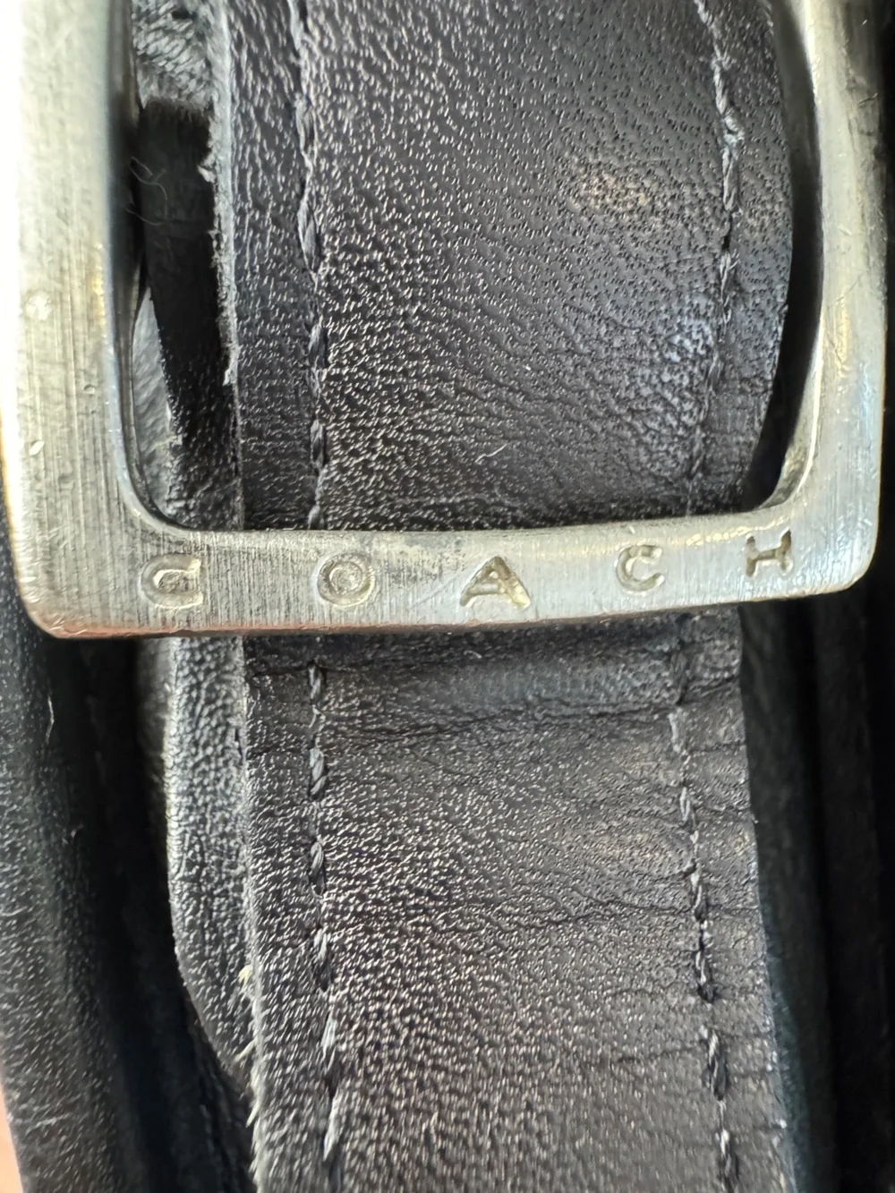 Vintage Coach 9817 Kit Camera Crossbody Bag 90's Black Glovetanned Leather USA